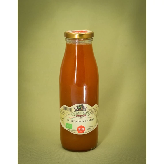 Virágoskút bio sárgabarack rostoslé 500ml