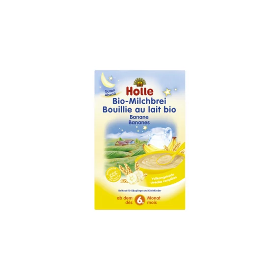 Holle bio banános tejkása 250g