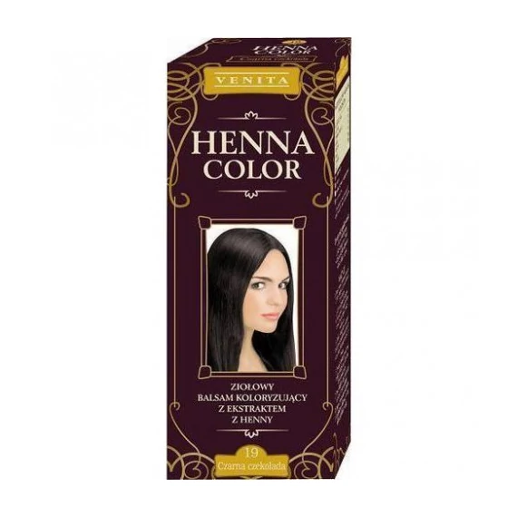 Henna color krémhajfesték 19 feketecsokoládé 75ml