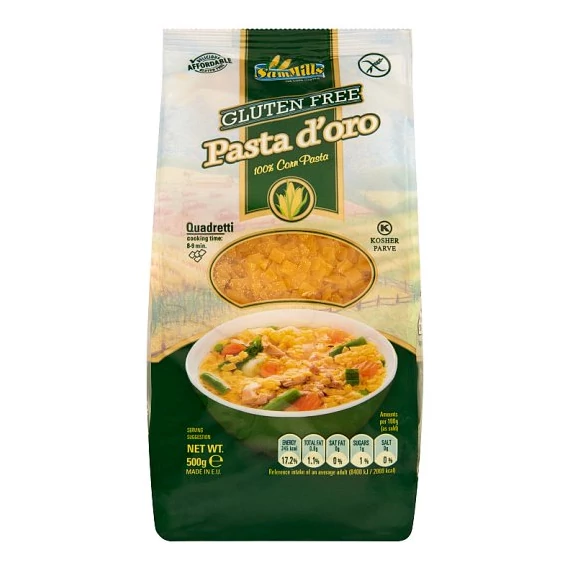 Pasta doro gluténmentes kukoricatészta kiskocka 500g