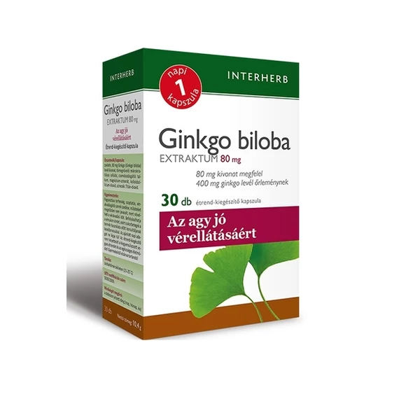 Interherb napi 1 Ginkgo biloba extraktum kapszula 30x