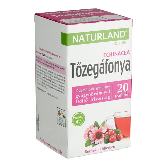 Naturland Gyümölcstea tőzegáfonyával és echinaceával 20x