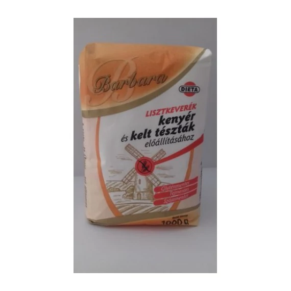 Barbara gluténmentes lisztkeverék kenyér és kelttészták 1kg