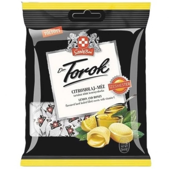Dr Torok cukorka citromolaj-méz tartalmú töltött 75g