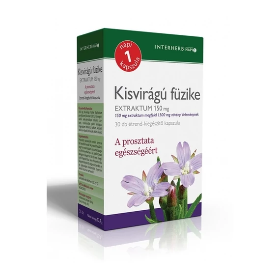 Interherb napi 1 Kisvirágú füzike extraktum kapszula 30x