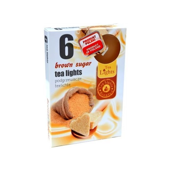 Mécses illatos Brown Sugar Barna cukor 6db