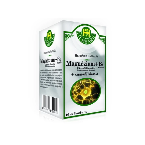 Herbária Patikája Magnézium+B6 citromfű filmtabletta 30x