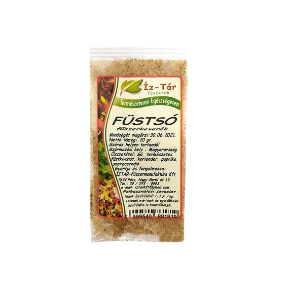 Íz-tár füstsó fűszerkeverék 20g
