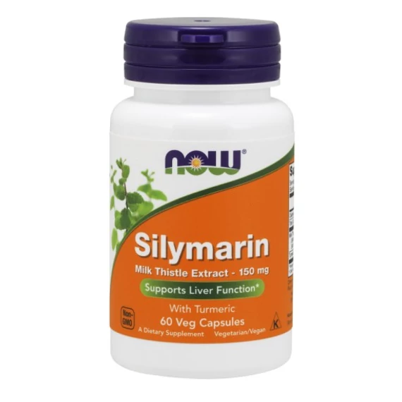 Now Silymarin máriatövis és kurkuma kapszula 150mg 60x