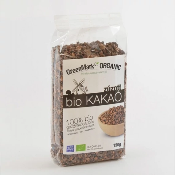 GreenMark bio Kakaóbab pörkölt zúzott 150g
