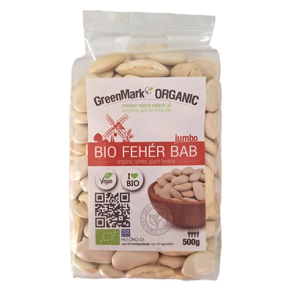 Kidney fehér bab nagyszemű bio GreenMark 500g