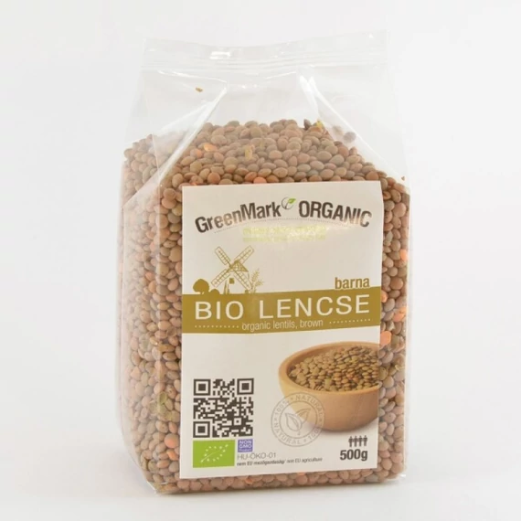 GreenMark bio Lencse barna 500g