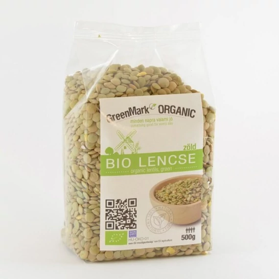 GreenMark bio lencse zöld 500g