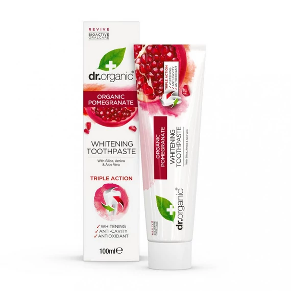 Dr.Organic bio aktiv Gránátalma fogkrém 100ml