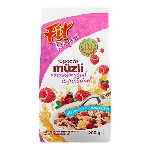 Fit reggeli ropogós müzli málna-vörösáfonya 200g