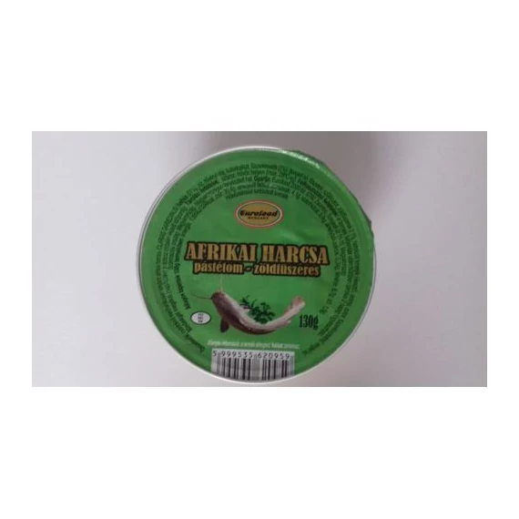 Eurofood Afrikai Harcsapástétom Zöldfűszeres 130g