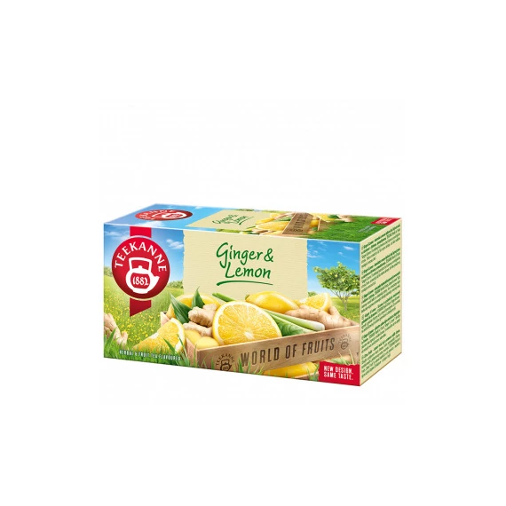 Teekanne gyümölcstea Ginger & Lemon 20x