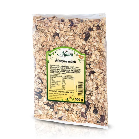 Natura Müzli áfonyás 500g