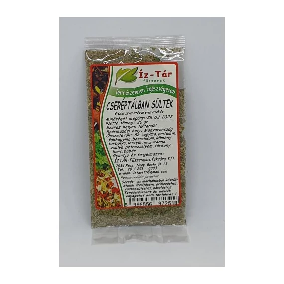 Íz-tár cseréptálban sültek 20g