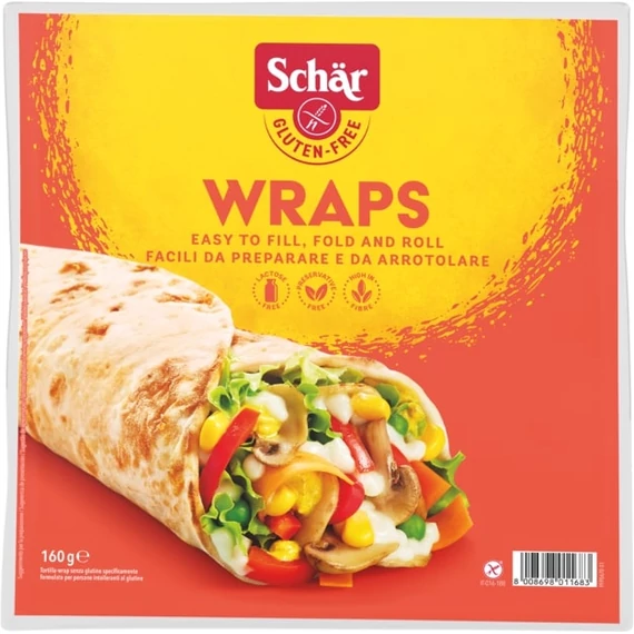 Schar gluténmentes Wraps tortilla tekercs 2x80g 160g