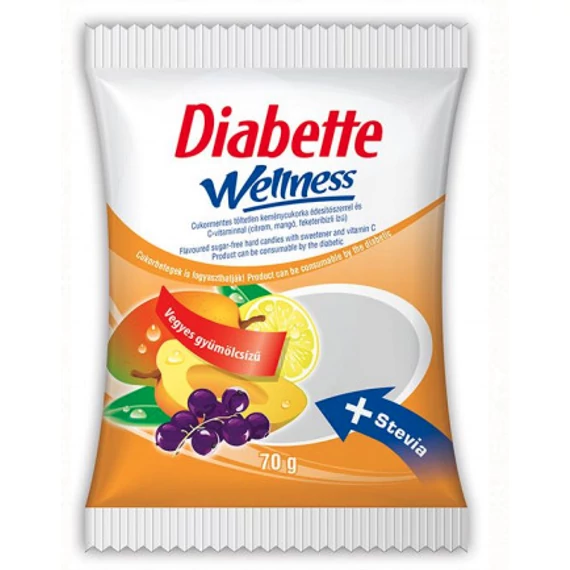 Dibette SugarFree vegyes gyümölcsízű cukorka 70g