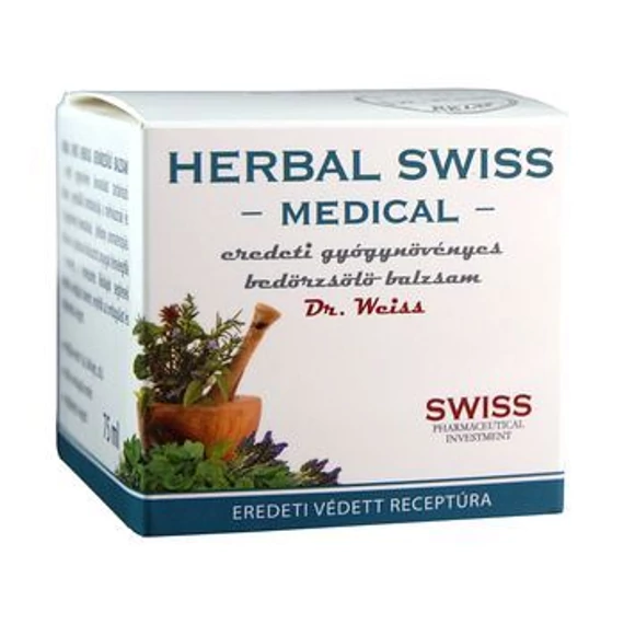 Herbal Swiss Medical mellkas bedörzsölő balzsam 75ml