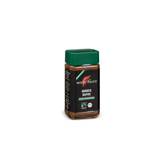 Mount Hagen bio kávé Fair Trade koffeinmentes instant 100g