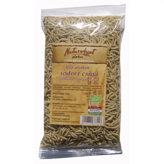 Naturgold bio alakor ősbuza tészta sodort csiga 250g