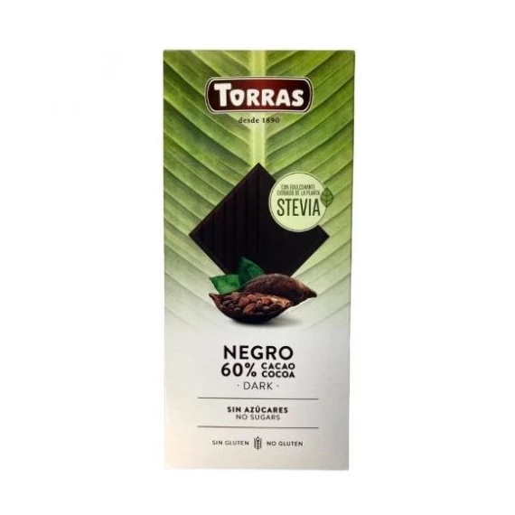 Torras Étcsokoládé 60% gluténmentes,diabetikus 100g