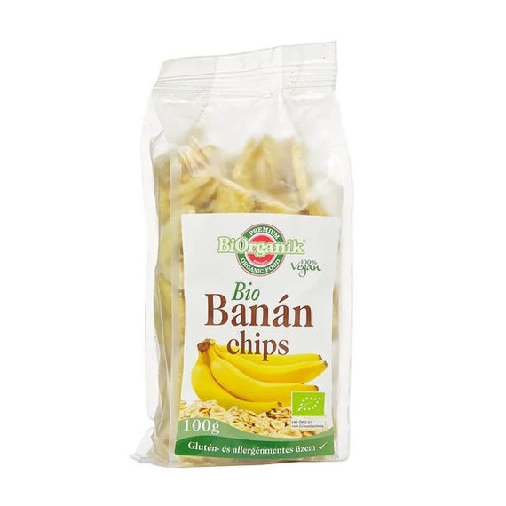 BiOrganik bio banánchips 100g