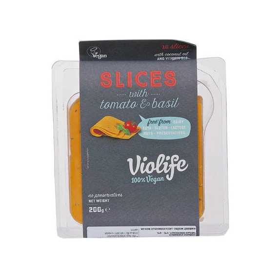 Violife növényi sajt szeletelt paradicsom+bazsaliko~200g 200g