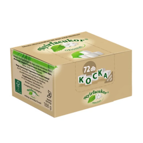 Nyírfacukor kocka 72x 188g