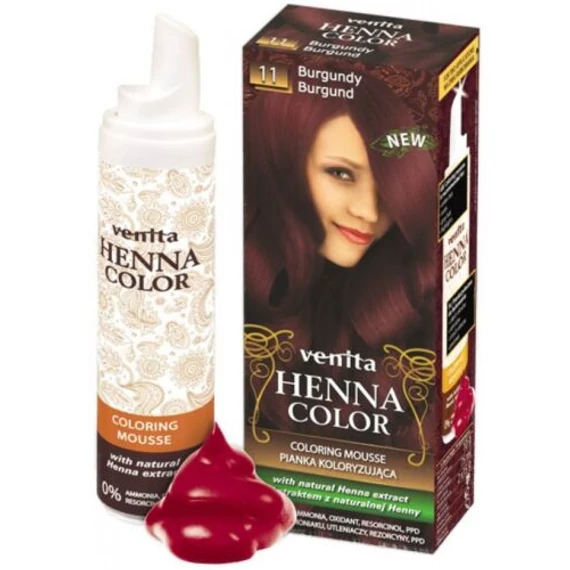 Henna Color hajszínezőhab nr 11 burgundi 75ml