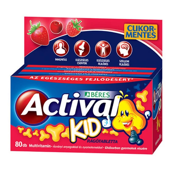 Béres Actival Kid rágótabletta 60+20 80x