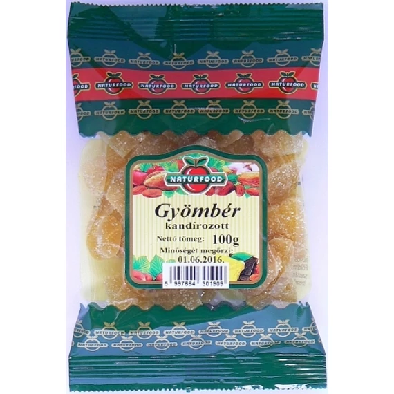 Naturfood Kandírozott gyömbér 100g