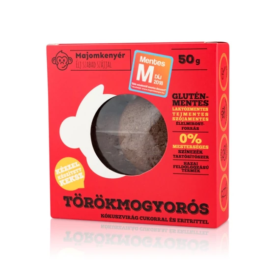 Majomkenyér Törökmogyorós paleokeksz,glutén-tej-cukorm. 100g