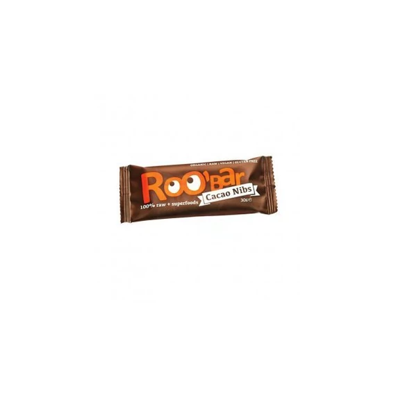 ROO'bar 100% Raw bio kakaóbab-mandula gyümölcsszelet 30g