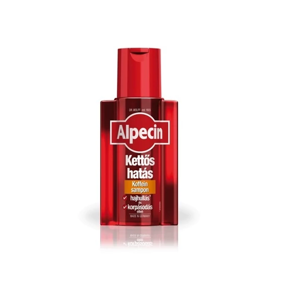 Alpecin kettős hatású sampon hajhullás korpásodás 200ml