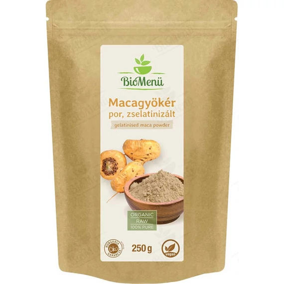 Biomenü Bio macagyökér por zselatinizált 250g