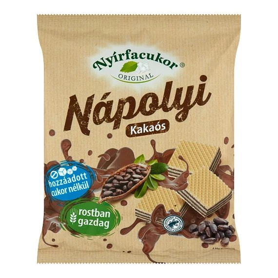 Nyírfacukor kakaós,xilites,rostban gazdag nápolyi 180g