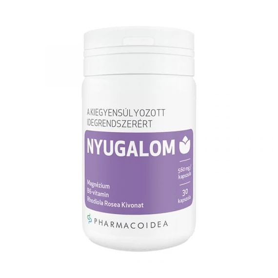 Pharmacoidea Nyugalom magnézium+B6+rhodiola kapszula 30x