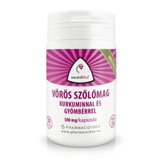 Pharmacoidea Mentalfitol vörösszőlőmag kurkumin+gyömbér 30x
