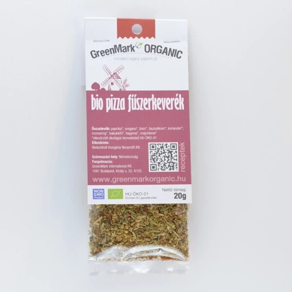 Greenmark bio pizza fűszerkeverék 20g