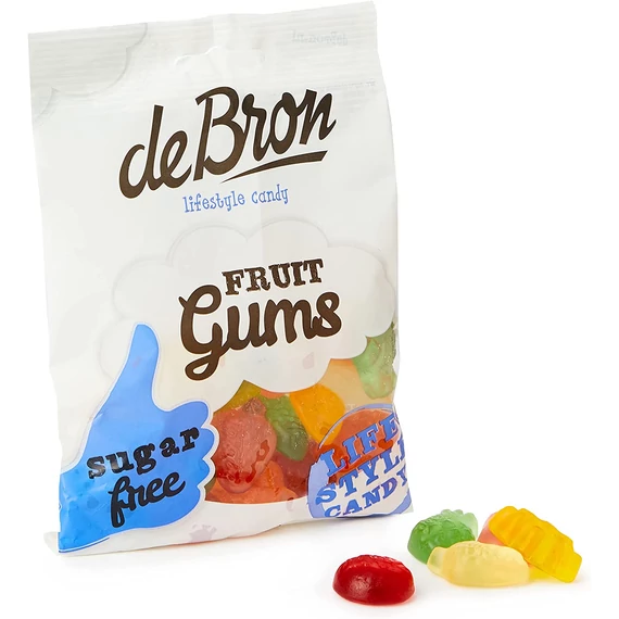DeBron Gyümölcsös gumicukor cukormentes 90g