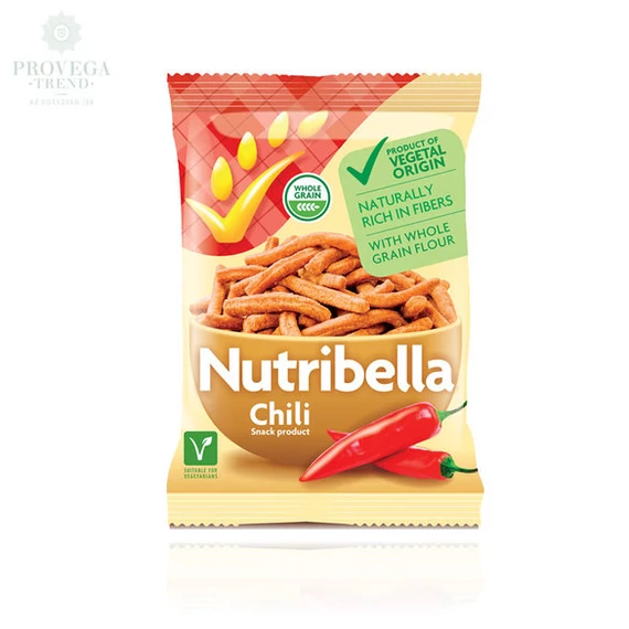 Nutribella chilis,teljes kiőrlésű vegán snack 70g
