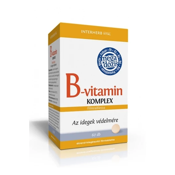 Interherb Vital B-vitamin Komplex mega dózis tabletta 60x