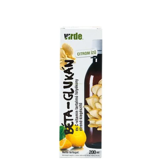 Virde béta-glukán és c vit.tar. folyékony citrom izű 200ml