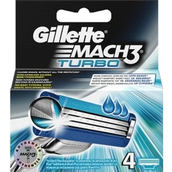Gillette mach 3 betét Turbo 4db