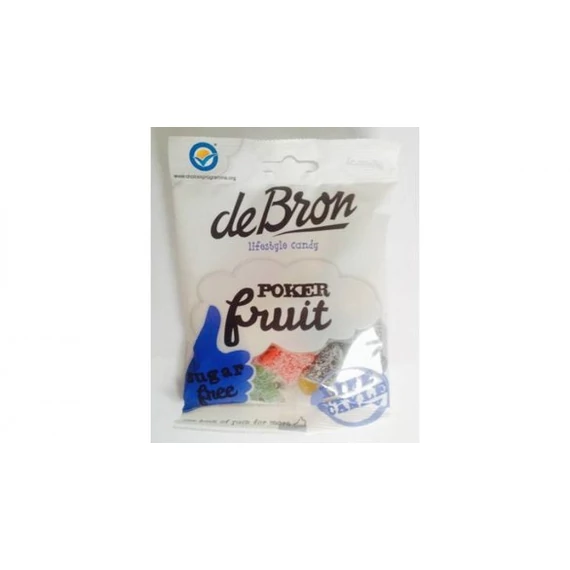 DeBron Poker Fruit gumicukor cukormentes 90g