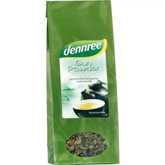 Dennree bio Zöld tea Puskapor 100g